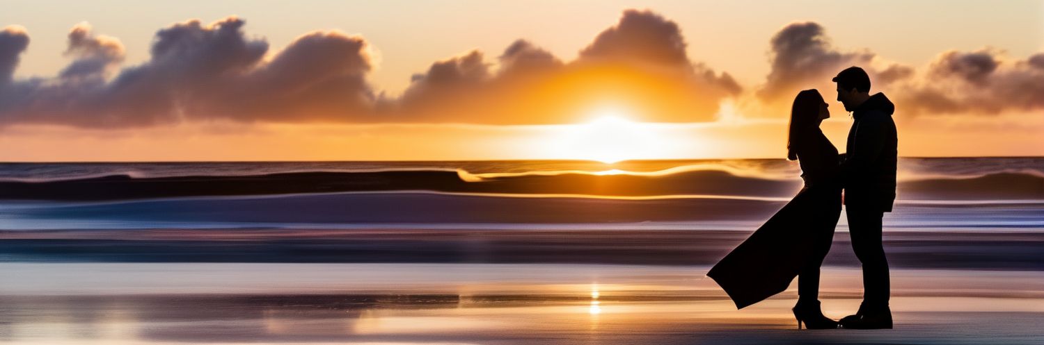 tengerpart naplemente lanykeres