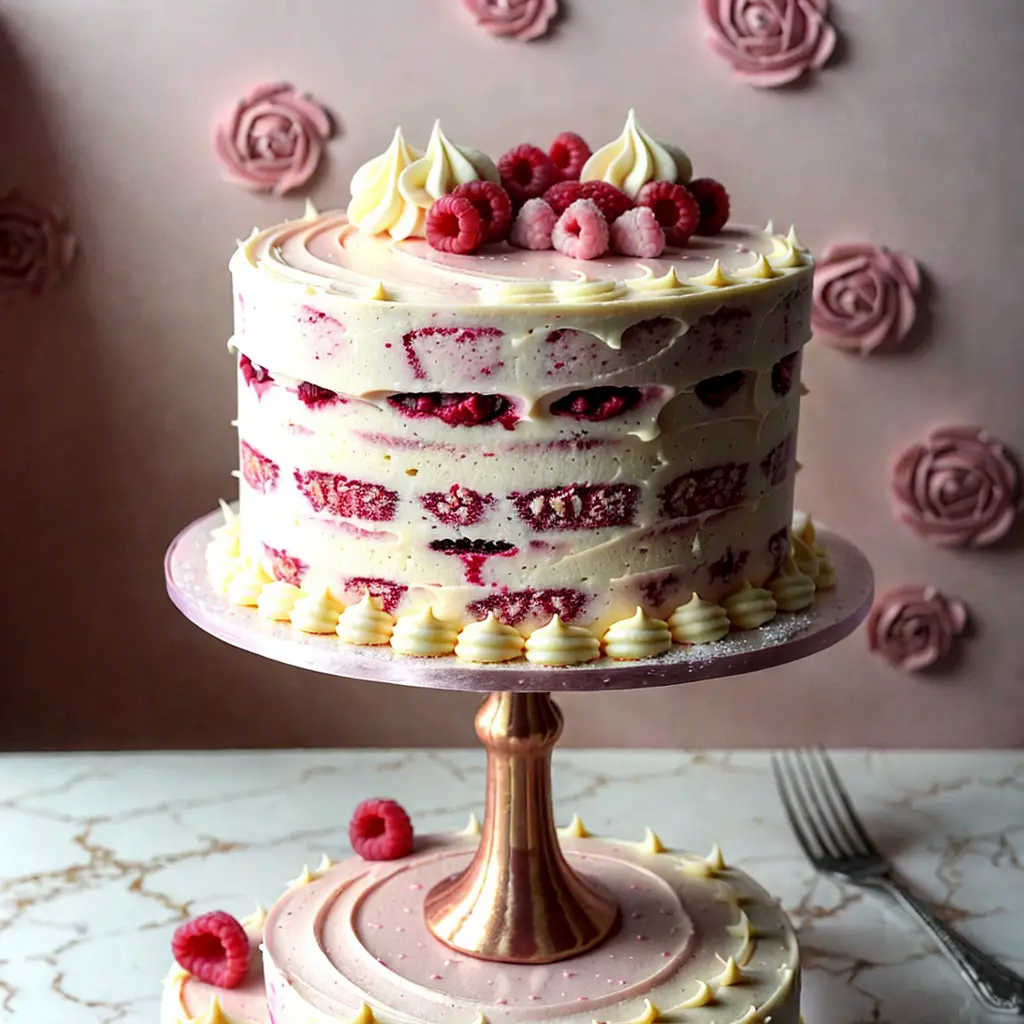 fehercsokolades malna torta pezsgokremmel